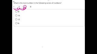 Number Series Intro Test Solution 9