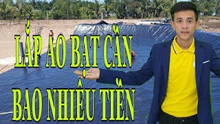 LẮP 1 AO BẠT NUÔI TÔM CẦN BAO NHIÊU TIỀN.dự toán chi phí lắp đặt hoàn thiện ao bạt 1000m3