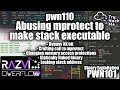 Making stack executable with malicious mprotect call - pwn110 - PWN101 | TryHackMe