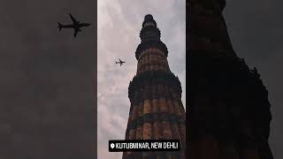 kutub minar 🆕 Delhi shorts ✈️ aeroplane Kay video viral video #religion @ZachChoi @ManishKashyapsob