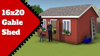 DIY 16x20 Gable Shed Plans