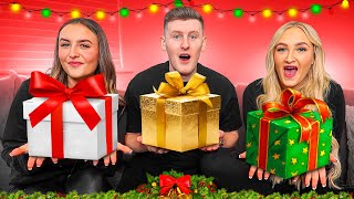 £300 PRESENT SWAP w/LITTLE SISTER & GIRLFRIEND!! (OPENING CHRISTMAS PRESENTS EARLY 2022)