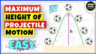 Projectile Motion Maximum Height Equation, Physics | PART 2
