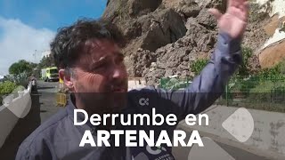 Derrumbe en Artenara