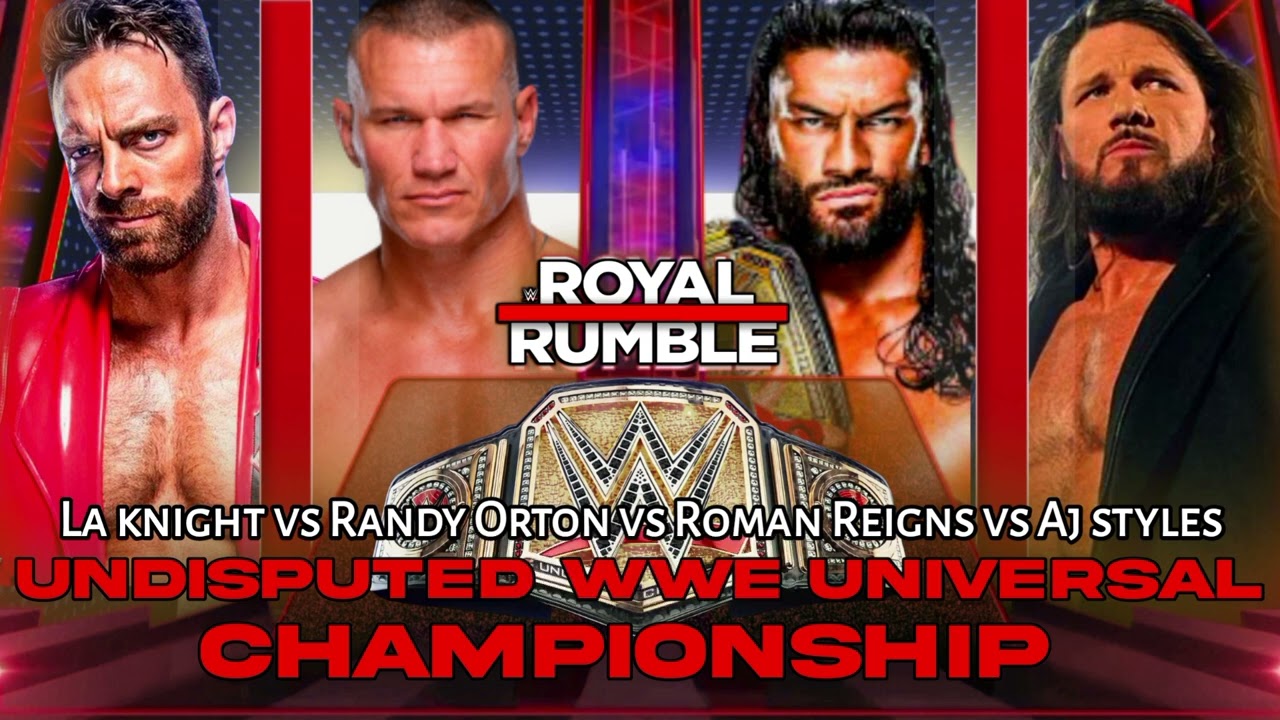 Fatal 4 Way Roman Vs Randy Vs Aj Styles Vs Knight For Undisputed ...