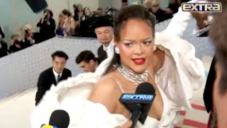 Pregnant Rihanna Was Ready to EAT for 2 Inside the Met Gala!