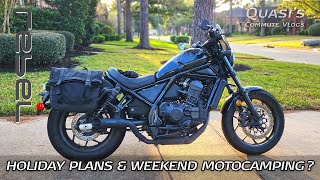 VLOG: Rebel 1100 commute // Holiday plans & weekend motocamping?