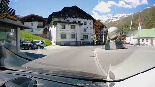 Driving into and out of Obergurgl, Austria - June 2023  - Dashcam