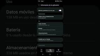 como borrar app que dicen suspensión profunda!  en Android #s22 ultra