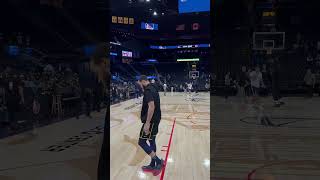 Ich durfte Steph Curry heute Nacht beim Warmup für das Warriors-Suns Game in San Francisco filmen👀