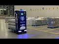 A-MATE mobile robot transports autonomously pallets or containers in warehouses and sorting centers