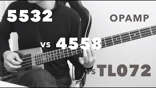 Sound quality comparison of Op-amp 5532 and 4558, TL072. Recommended to listen with headphones.