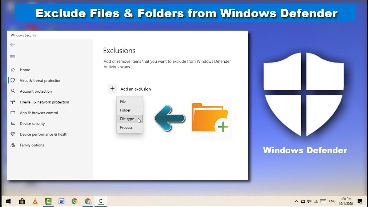 How To Exclude Files & Folders From Windows Defender On Windows 10 ...