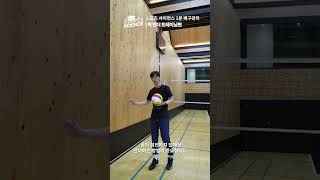 혼자서도 할 수 있는 기본기 훈련 🍯팁 #shorts #volleyball #벽언더