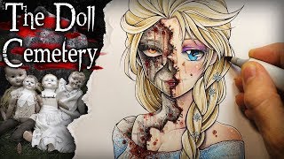 "The Doll Cemetery" Horror Story - Creepypasta + Drawing