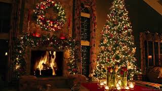 🌲 Christmas Classics & Cozy Fireplace 🔥  ❤Byee 2024❤ !! & Christmas lights !