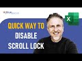 Turn Scroll Lock Off | Disable Scroll Lock in Excel | Turn Scroll Lock Off in Excel on Laptop