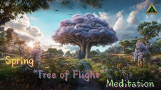 Spring “Tree of Flight” Meditation: Beautiful Scene with Relaxing Bird Soundscape/Calm Piano Music