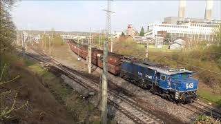 Braunkohle züge auf Nord Süd Bahn  RWE 06.04.2019 teil 2