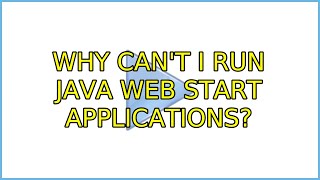 Ubuntu: Why can't I run Java Web Start Applications? (2 Solutions!!)