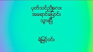 ပုတ္သင္ညိဳေလးအေရာင္ေျပာင္းသြားၿပီ  ရဲျမင့္ဝင္း  (ေရး-တကၠသိုလ္ေမာင္တင့္ႏြယ္)