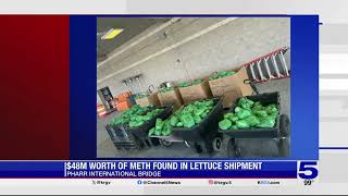 Record-breaking 3,400 pounds of methamphetamine seized at Pharr International Bridge