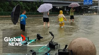 Typhoon Doksuri: 1.2 million evacuated in China following mass floods, power outages