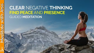 Calm | Guided Meditation For Anxiety & Depression.  Clear Negative Thinking.