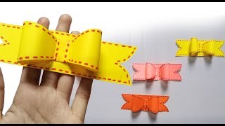 How to Make - Easy Paper Bow - Step by Step origami craft