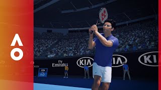 Hyeon Chung checks out the AO Tennis video game | Australian Open 2018