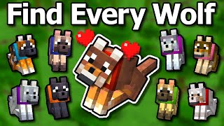 How To Find Every Wolf In Minecraft 1.21