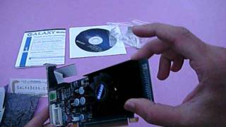 Galaxy nVidia GeForce 8400GS pci-e Video card Unboxing