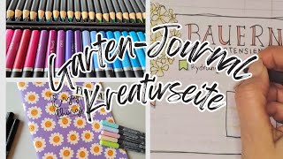 Garten-Journal Februar 2025 1🖊🖌 Gestaltung der Kreativ-Seite