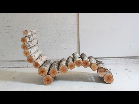 How to make log furniture: The Log Lounger How to make log furniture: The Log Lounger