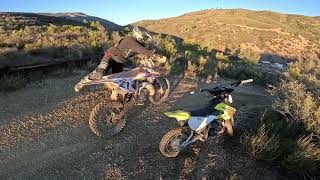 Stonyford ohv - Davis Flat - Riding Trail 42 on a pit bike - Drz110