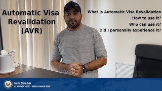 How to use Automatic Visa Revalidation (AVR) - For F1/J1/H1B/L1 visas