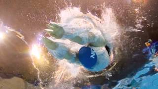 Olympic champion Camille Muffat of France wins Olympic gold in womens 400 meter freestyle .flv