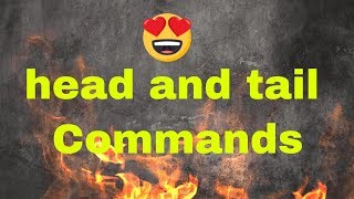 Linux Command Line Tutorial | head command | tail command To check Log Files | FOTV