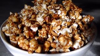 Cracker Jacks Copycat - Homemade Caramel Corn With Peanuts \u0026 Spice