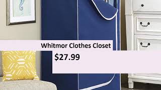 Whitmor Clothes Closet Freestanding Organizer