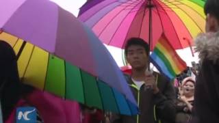 Gay pride parade in Taipei