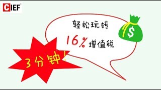 3分钟，轻松玩转16% 增值税!!!