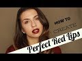 EASY RED LIP MAKE UP TUTORIAL I HOW TO CREATE PERFECT RED LIPS