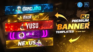 Free Gaming Banner Templates ( Download PLP file) for BGMI/FreeFire 🔥 | Banner Templates Plp