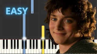 Concerning Hobbits - The Shire Theme - The Lord of The Rings - EASY Piano Tutorial