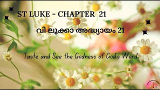 St Luke Chapter 21| വചനം  ശ്രവിക്കാം|വി ലൂക്കാ |അദ്ധ്യായം 21#biblereadings#bibleaudio#stluke#bible