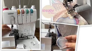 Overlock einfädeln ölen reinigen warten so funktionierts | Tipps & Nina Tricks 🥰 Overlock Brother