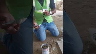 Marble joint filling work//Akemi//Stone adhesive 2