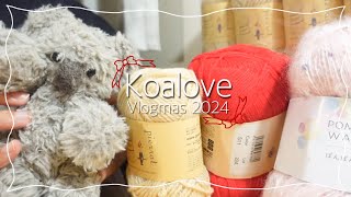 knitting Vlogmas Day4｜amirisuアドベントカレンダー開封、毛糸の購入品紹介と編みたい作品、靴下の進捗｜2024