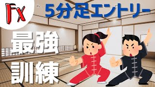 【FX訓練】5分足だけでやる！エントリー最強訓練 (字幕）